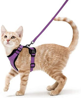 Escape-Proof Adjustable Cat Harness & Leash Set – Soft, Breathable Vest with Reflective Strips for Safe Walks
